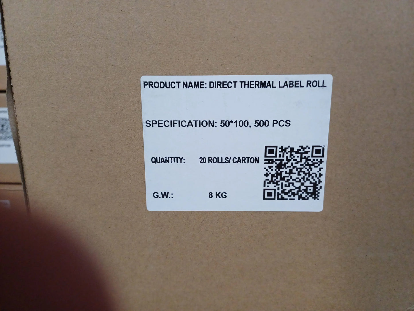 Thermal Direct Labels 50x100mm-Spriggy Canteen Label