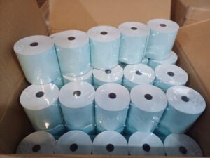 80x80mm Blue Thermal Receipt Cash Register -24 Rolls
