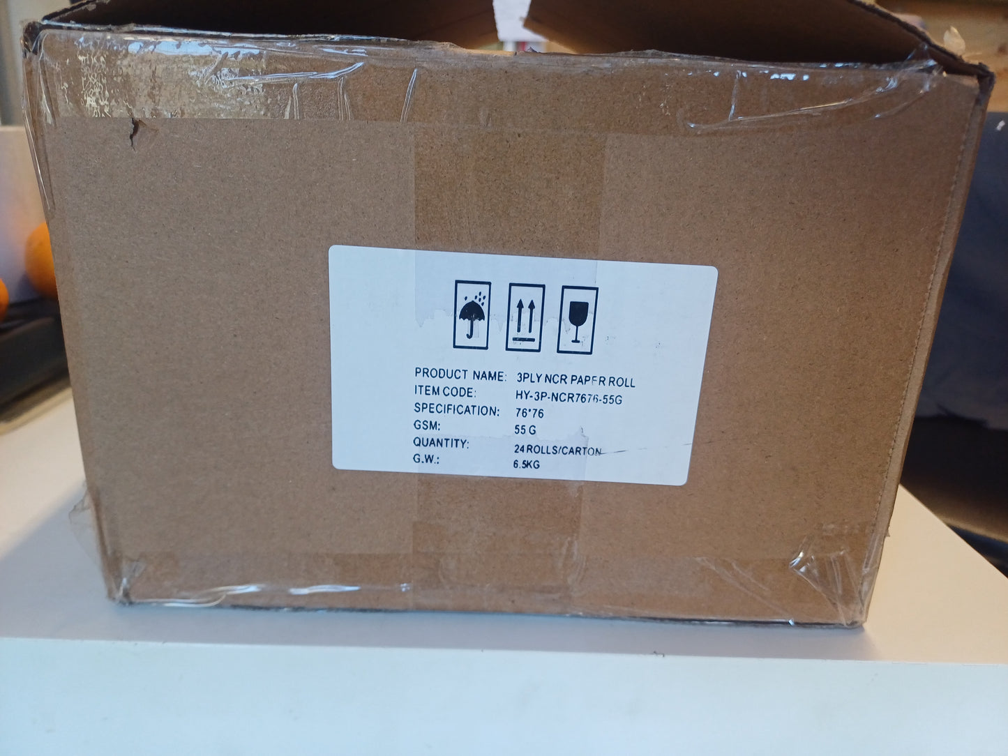 76x76-3Ply Ncr Paper Roll-24/ Carton