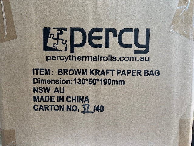 Retail Kraft Bag-Small-130x50x190mm
