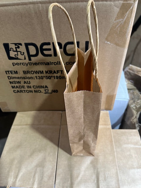 Retail Kraft Bag-Small-130x50x190mm