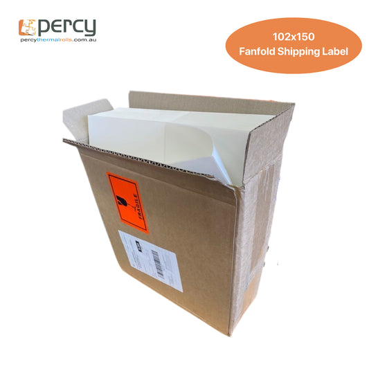 Fanfold Shipping Labels Thermal 102×150-Qty 4000
