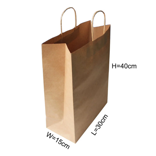 Kraft Retail Shopping Bag XL (101-XL) 30x15x40cm