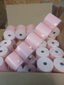 80x80mm Pink Thermal Receipt Cash Register Roll
