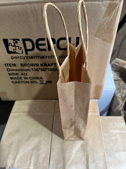 Retail Kraft Bag-Small-130x50x190mm